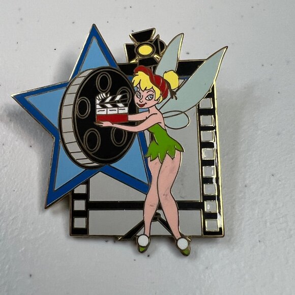 Disney Pin Tinker Bell - Clapboard - Lights, Camera Collectible from 2004 - Picture 5 of 5